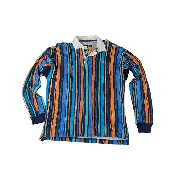 Chubbies Men's Small The Afternoon Special Rugby Shirt Polo Long Sleeve Stripe - Picture 1 of 4
